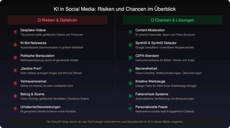 KI und Desinformation in Social Media: Risiken & Chancen für KMU